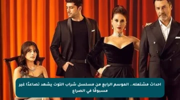 أحداث مشتعلة.. الموسم الرابع من مسلسل شراب التوت يشهد تصاعدًا غير مسبوقًا في الصراع